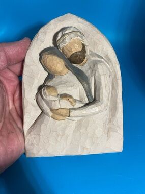 Vintage 2002 Willow Tree Wall Art - A Child Is Born